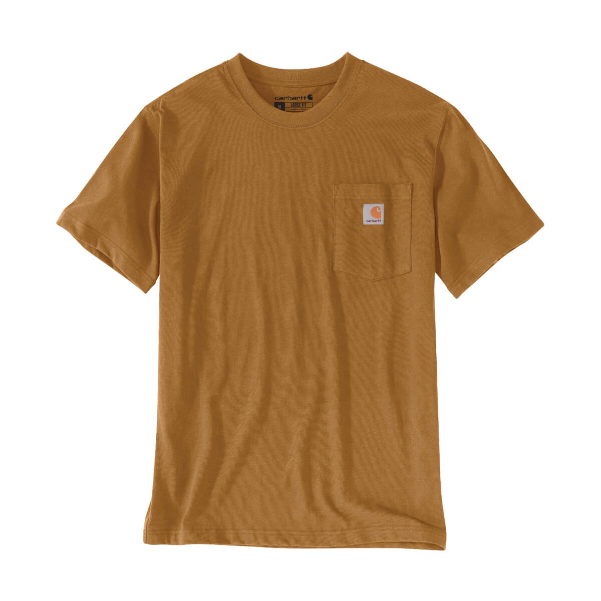 Carhartt Men's Relaxed Fit Heavyweight Short-Sleeve Pocket C Graphic T-Shirt - Brown