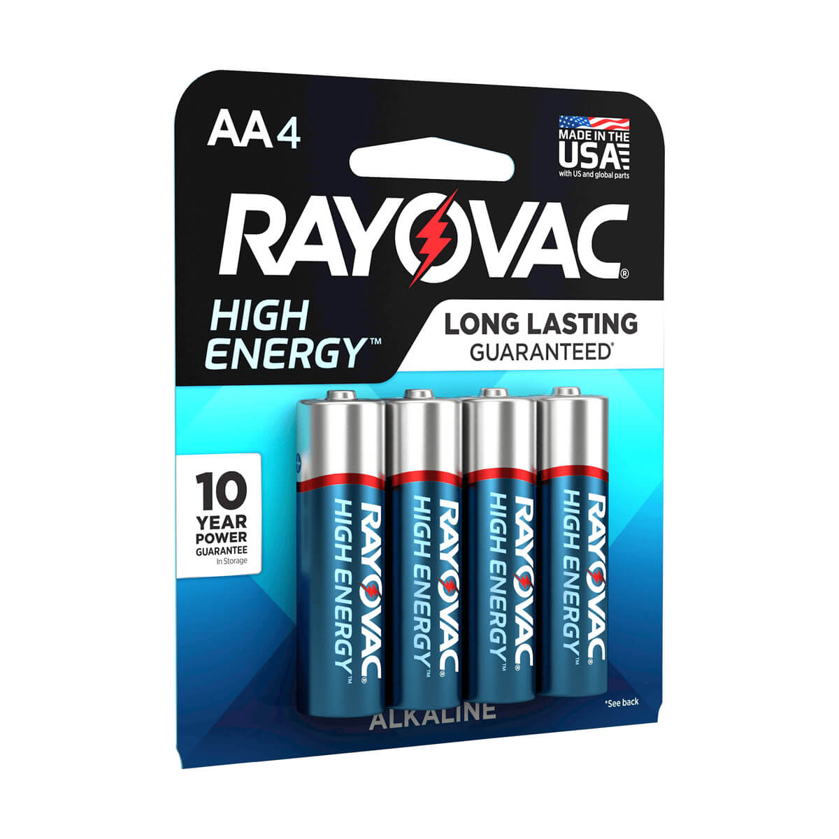 Rayovac HIGH ENERGY™ AA Alkaline Batteries - 4 pack