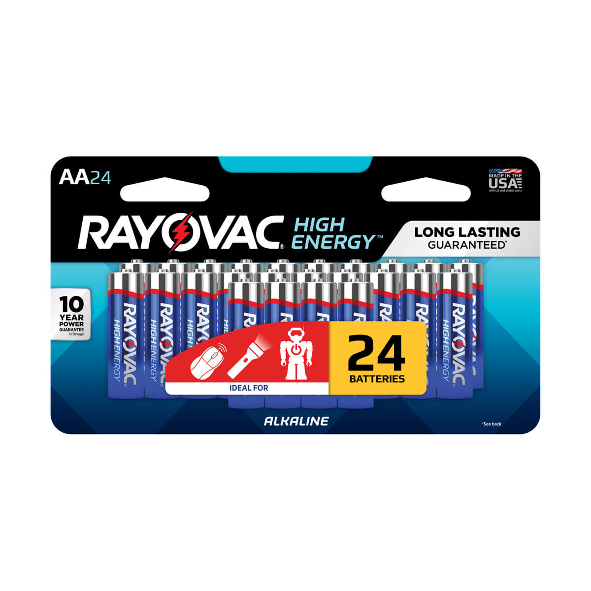 Rayovac HIGH ENERGY™ AA Alkaline Batteries - 24 pack