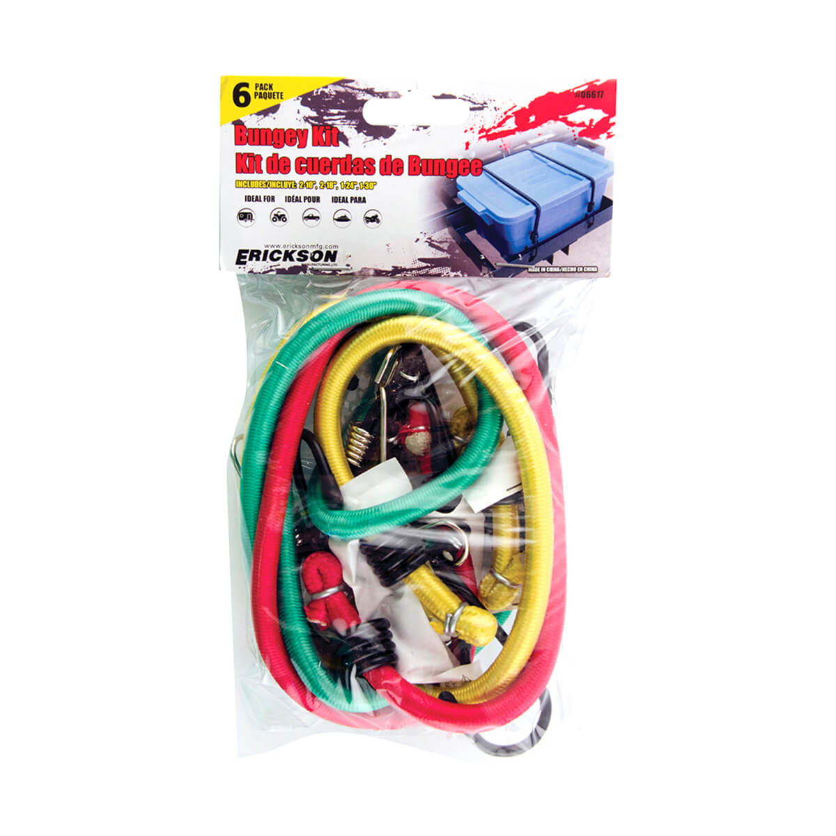 Assorted Bungey Cord Kit - 6 pack