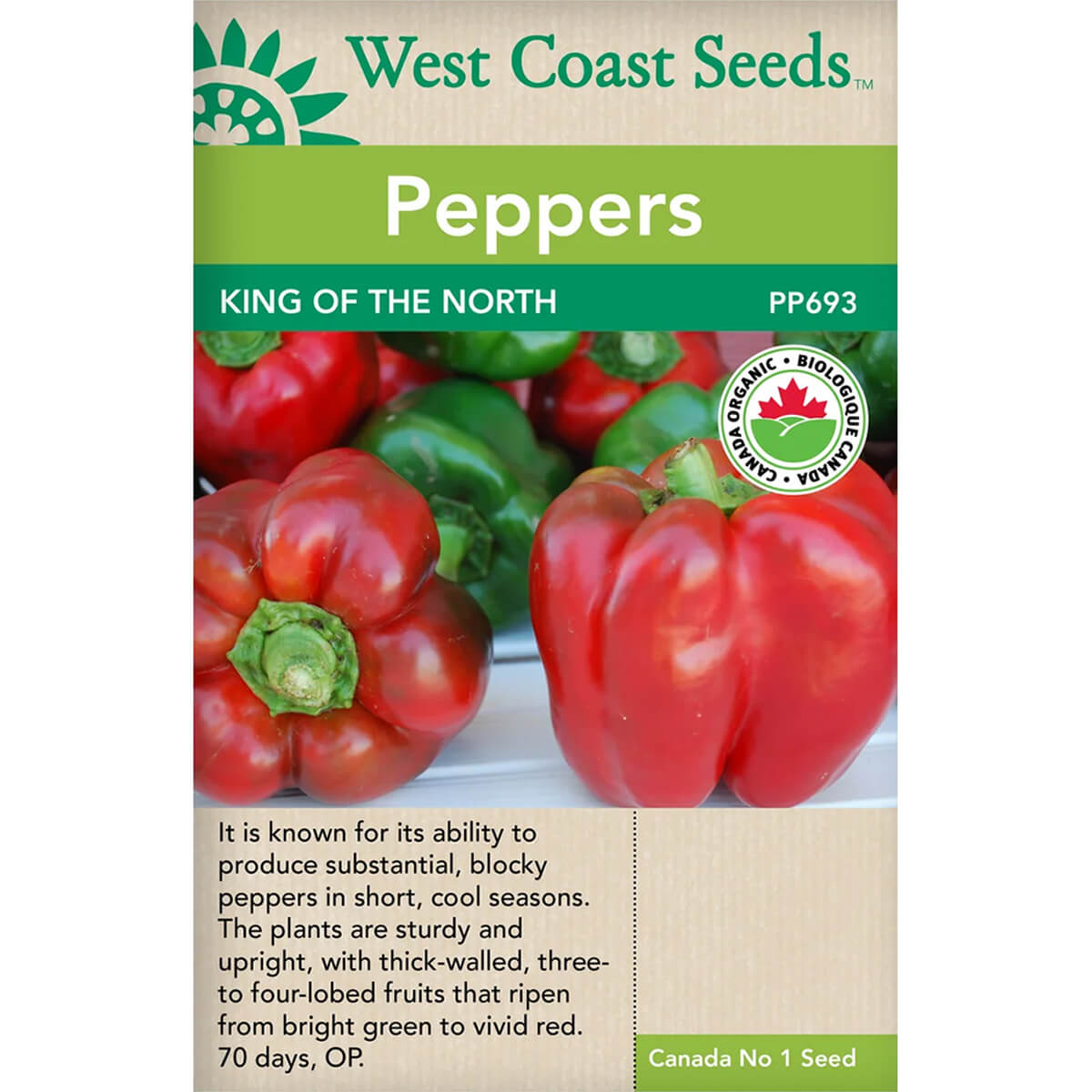 King of the North Organic Pepper - approx. 10 seeds
