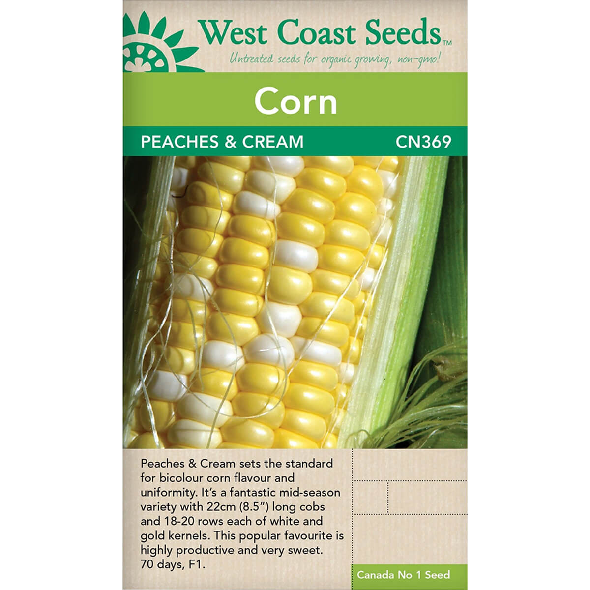 Peaches and Cream Corn - approx. 40 seeds