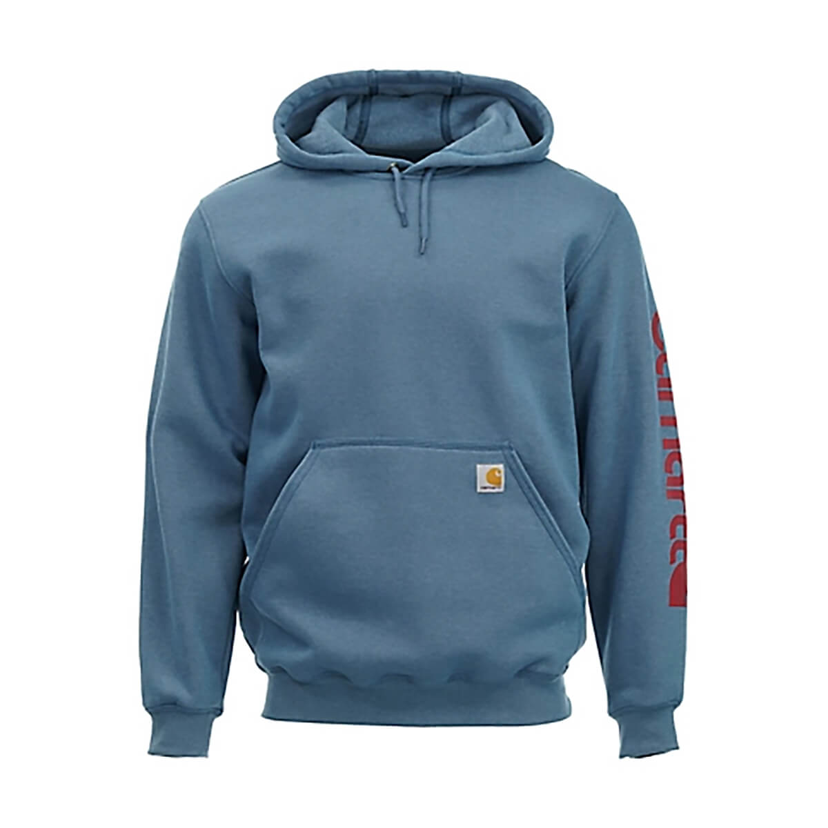 Carhartt Men's Loose Fit Midweight Logo Sleeve Graphic Hoodie - Thundercloud Heather