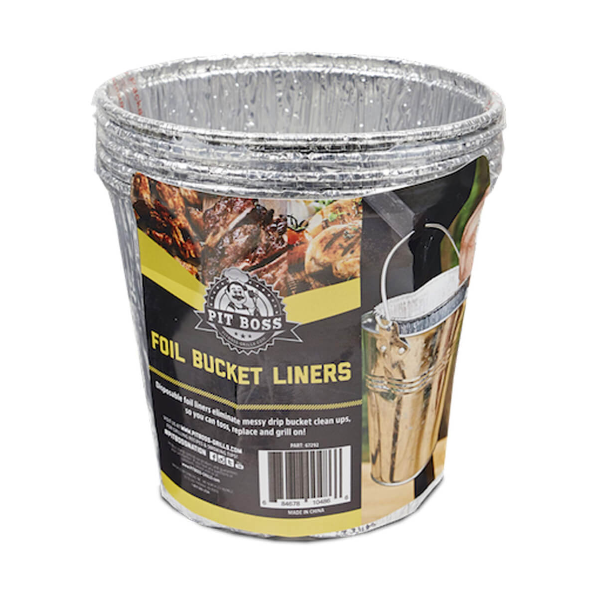 PIT BOSS Bucket Foil Liners - 6 pack