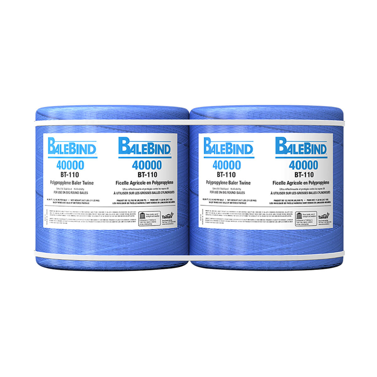 Balebind Banded Twine 40,000 - Blue - 2 pack
