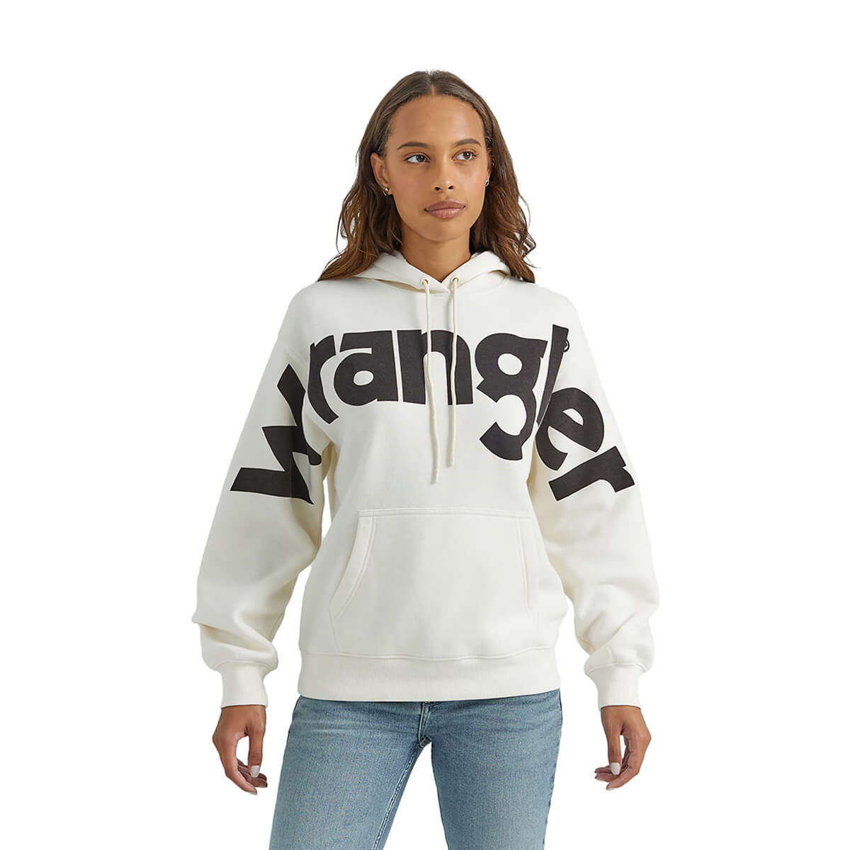 Wrangler Women's Bold Logo Hoodie - White