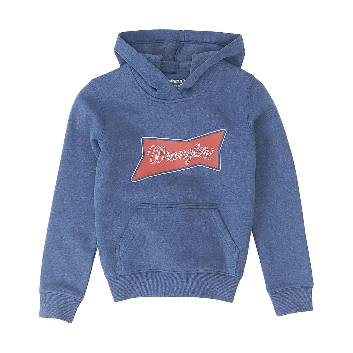 Wrangler Boy's Classic Logo Tag Pullover Hoodie - Navy