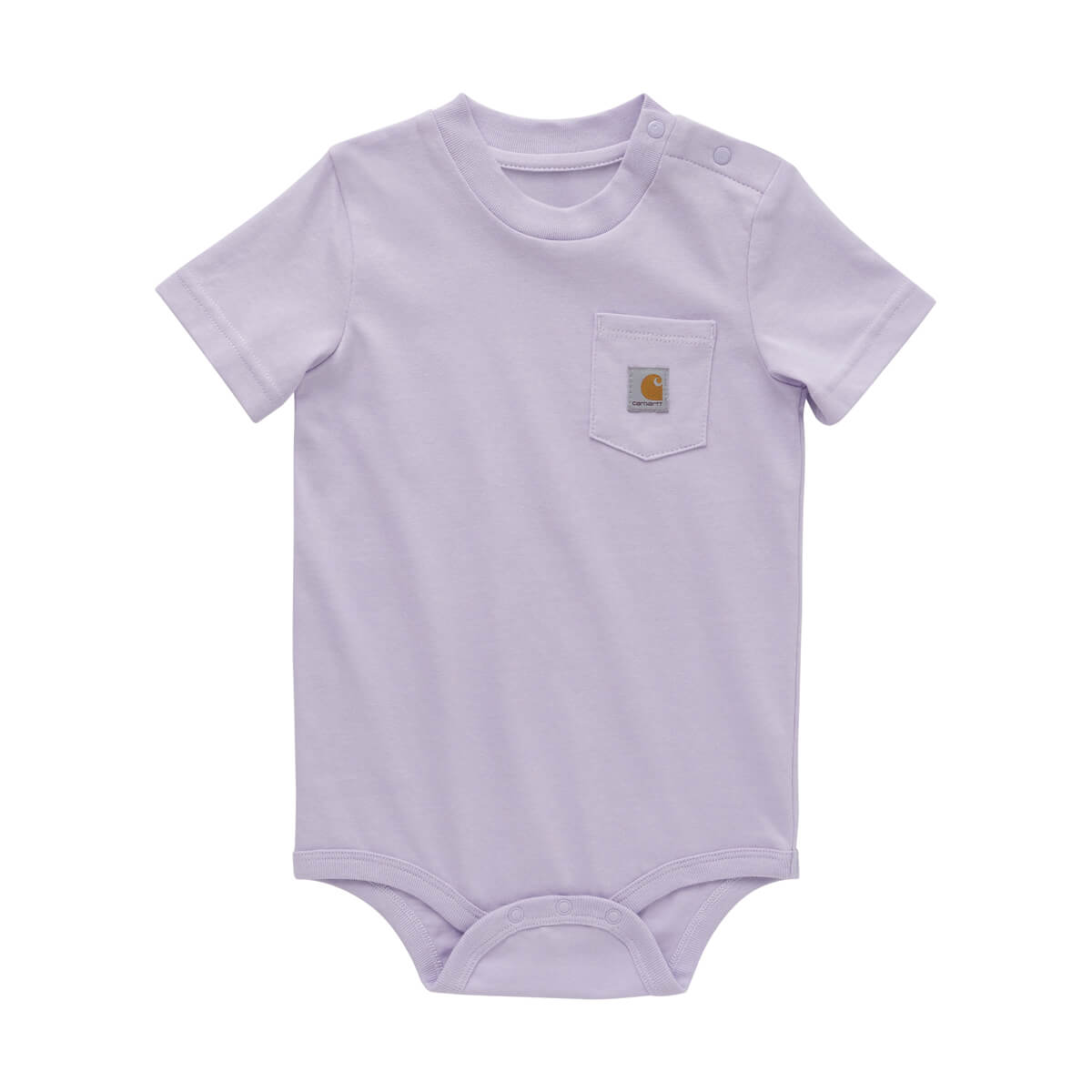 Carhartt Girl's Short Sleeve Pocket Bodysuit - Orchid Petal