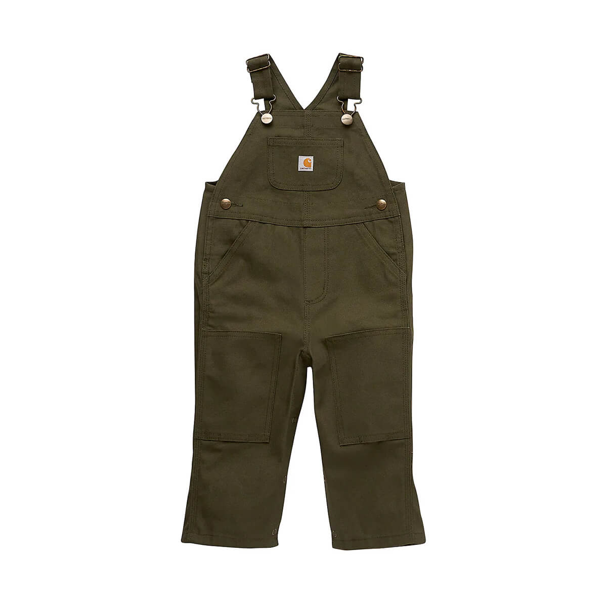 Carhartt Kids' Loose Fit Canvas Bib Overall (Infant) - Olive