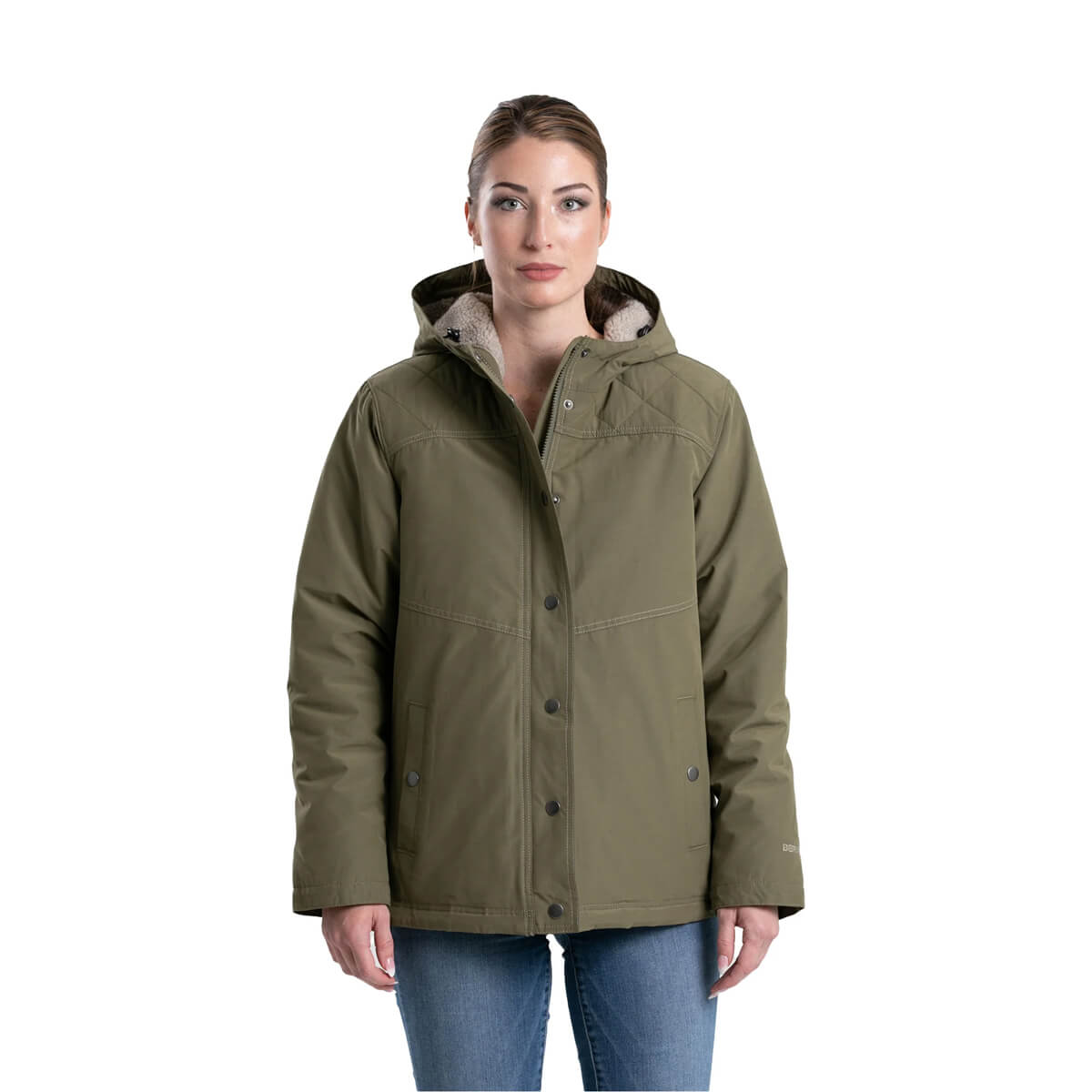 Berne Women's Softstone Micro-Duck Apparel - Burnt Olive