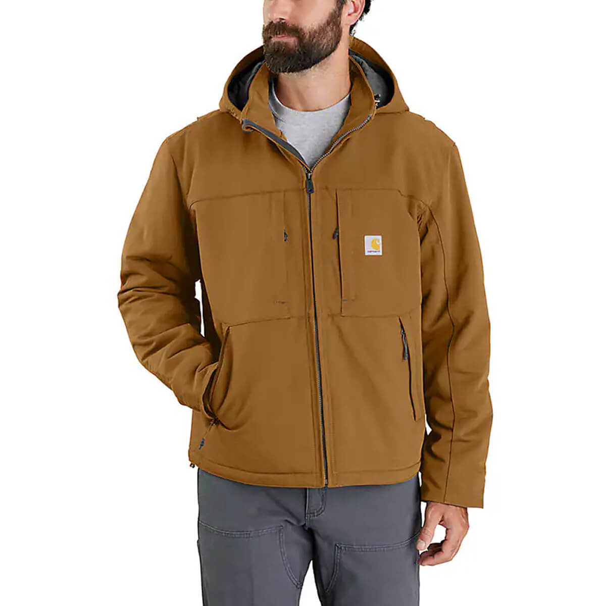 Carhartt Men's Super Dux® Full Swing® Insulated Tech Jacket - Carhartt Brown