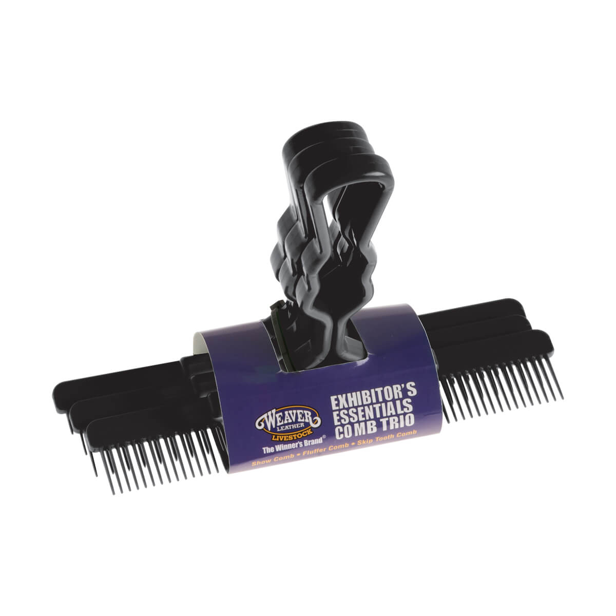 Weaver Livestock Exhibitor's Essentials Comb Trio - Black