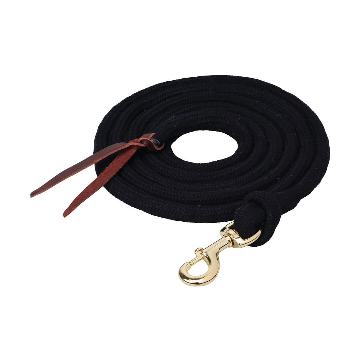 Weaver Equine EcoLuxe™ Bamboo Lead with Snap - Black - 10-ft