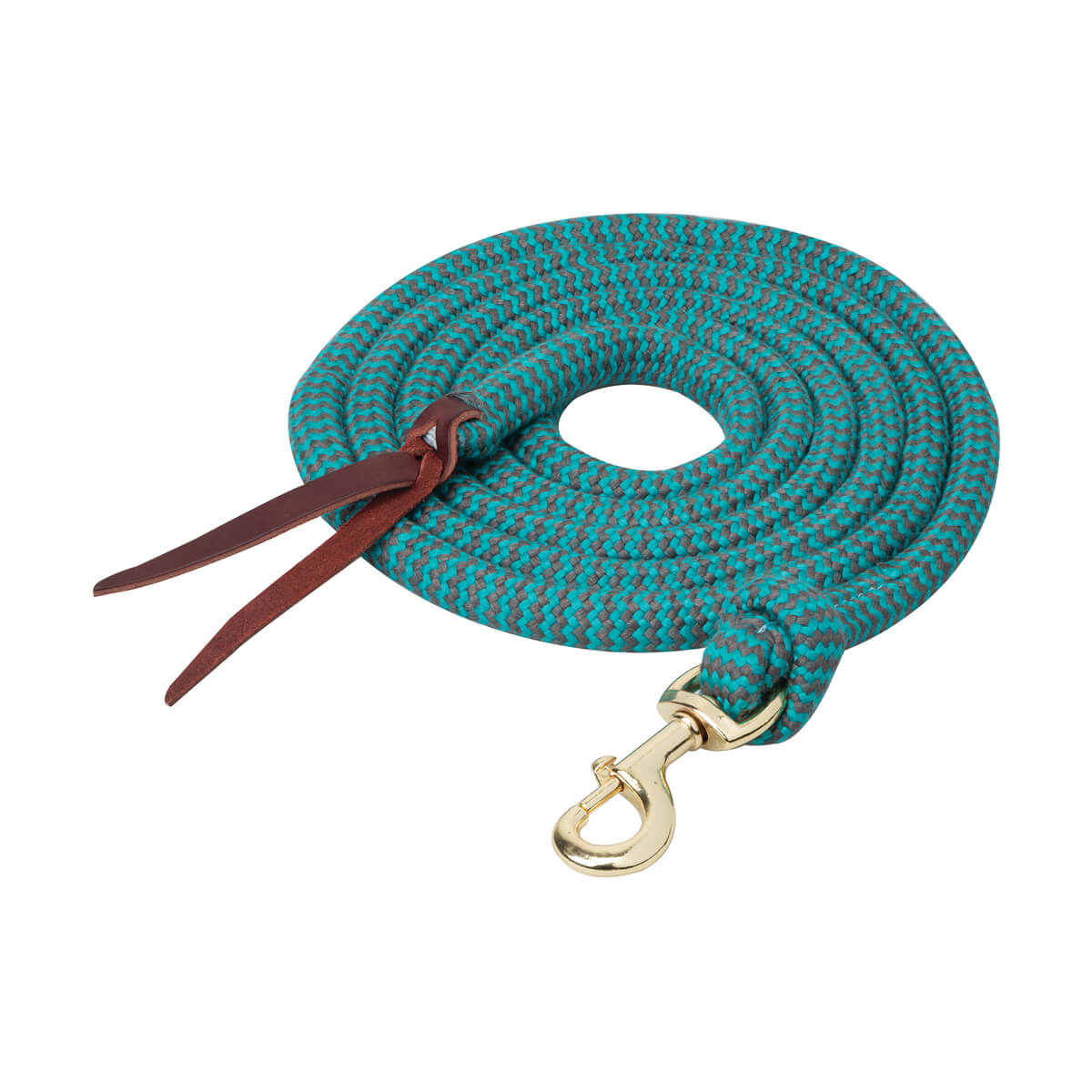 Weaver Equine EcoLuxe™ Bamboo Lead with Snap - Teal - 10-ft