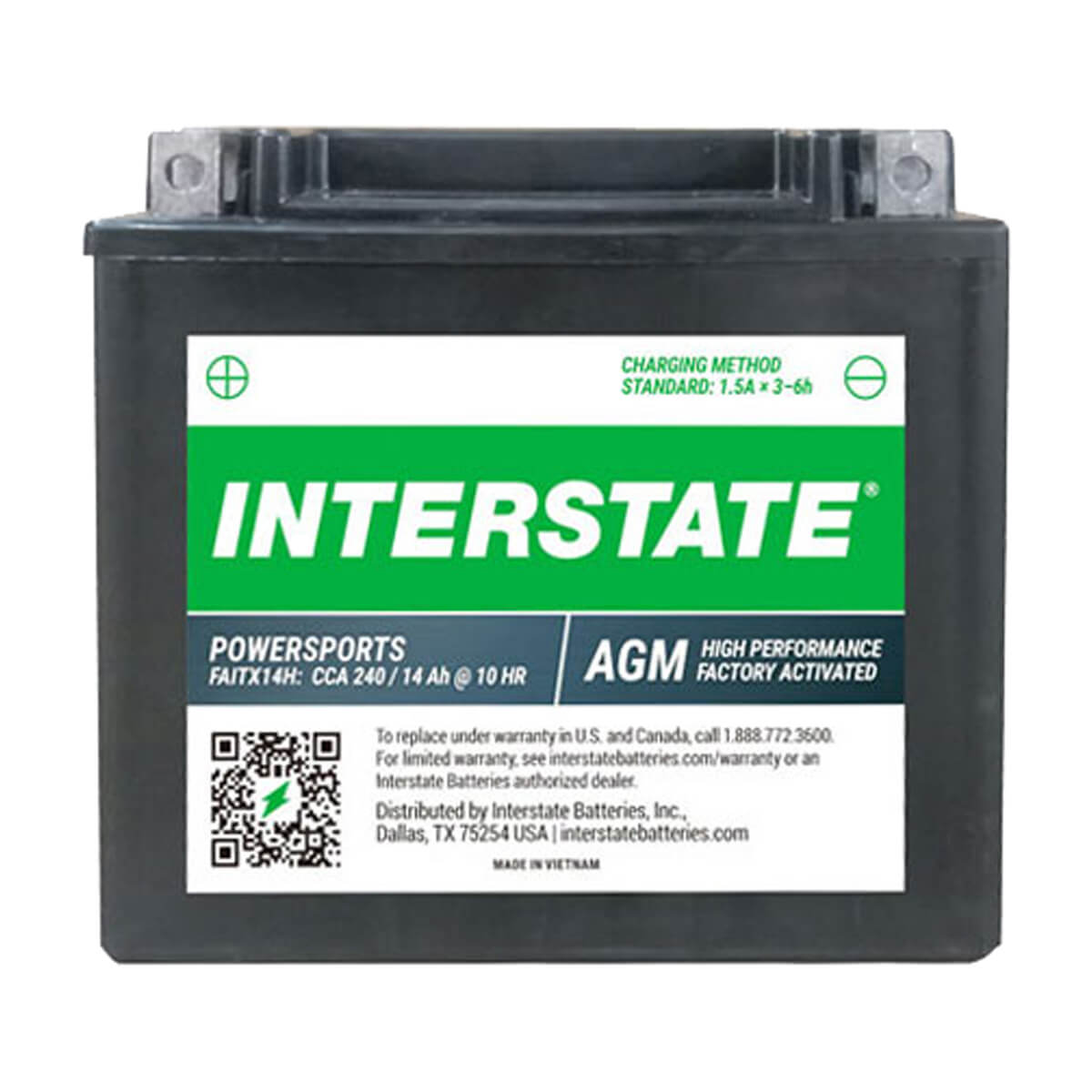 Interstate Group Size MC Battery - FAITX14H