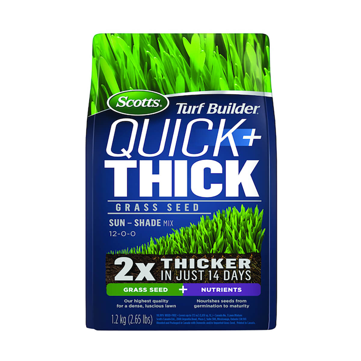 Scotts® Turf Builder® Quick + Thick™ Grass Seed Sun - Shade