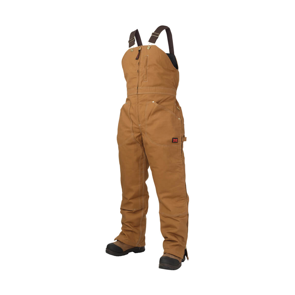 Tough Duck Women's Insulated Bib Overalls - Brown