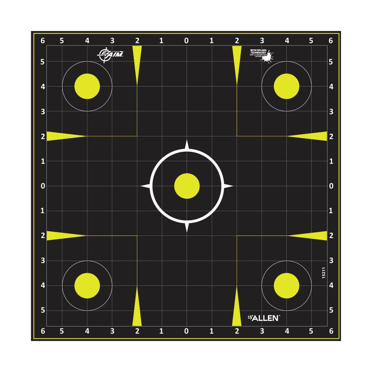 EZ Aim Splash Paper Sight-in Grid Targets - 12-in x 12-in - 12 pack