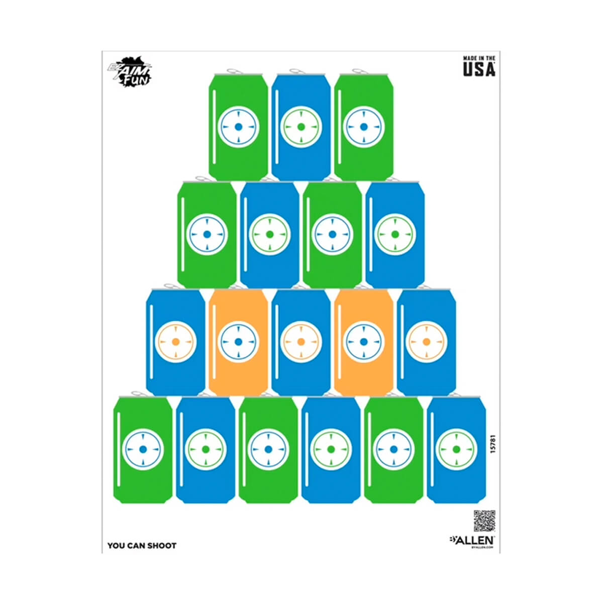 EZ Aim FUN You Can Shoot Paper Target - 24-in x 19-in - 4-Pack