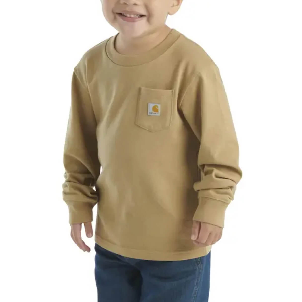 Carhartt Boys' Long Sleeve Tractor T-Shirt - Beige