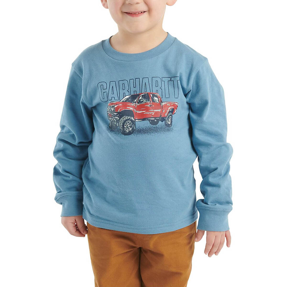 Carhartt Boys' Toddler Long-Sleeve Truck T-Shirt - Thundercloud