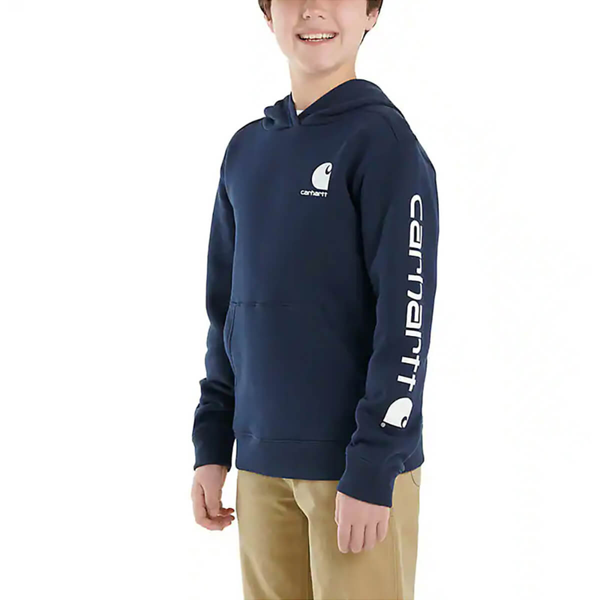 Carhartt Boys' Long-Sleeve Graphic Sweatshirt - Navy