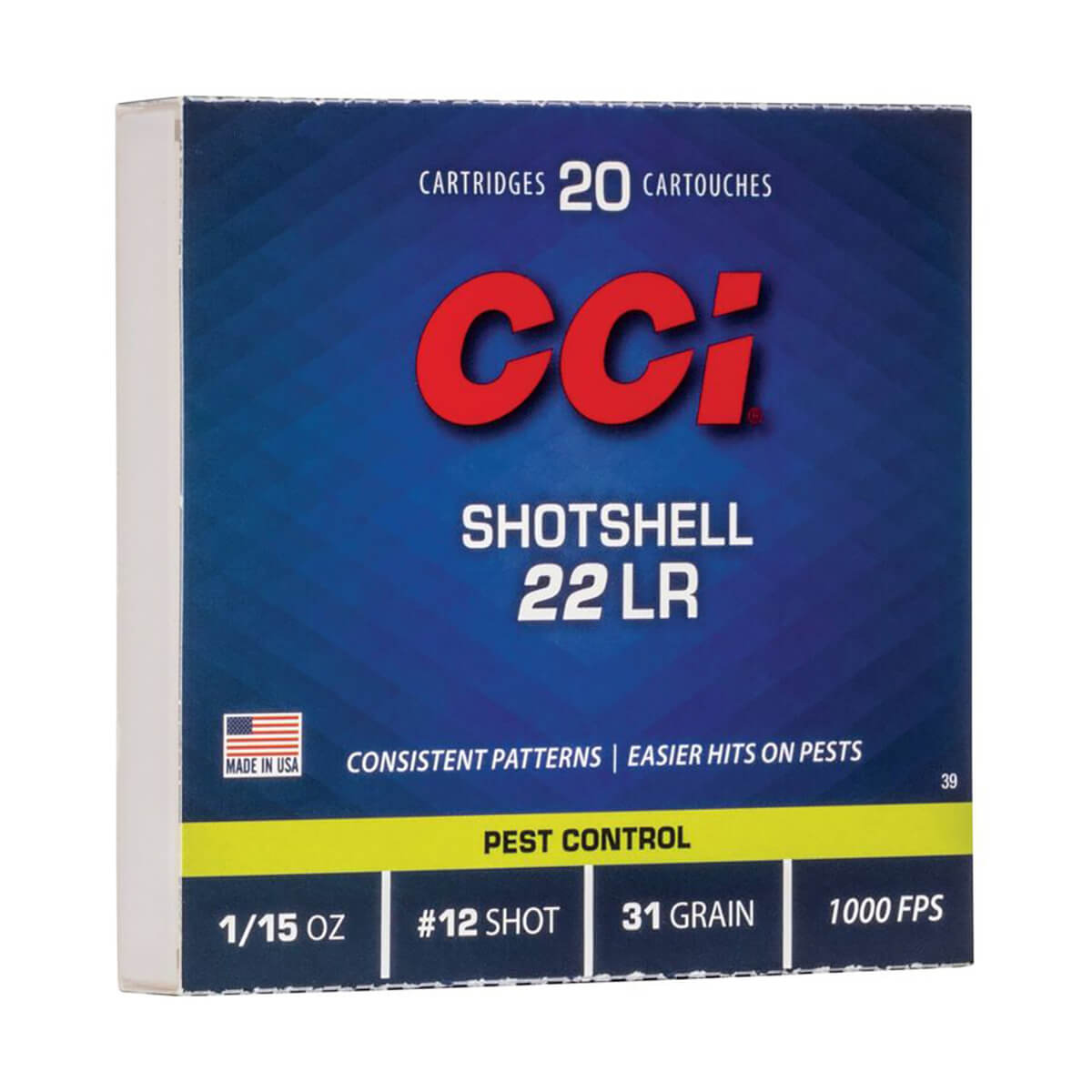 Rimfire Shotshell 22 LR 12 Shot Size - 20 Pack