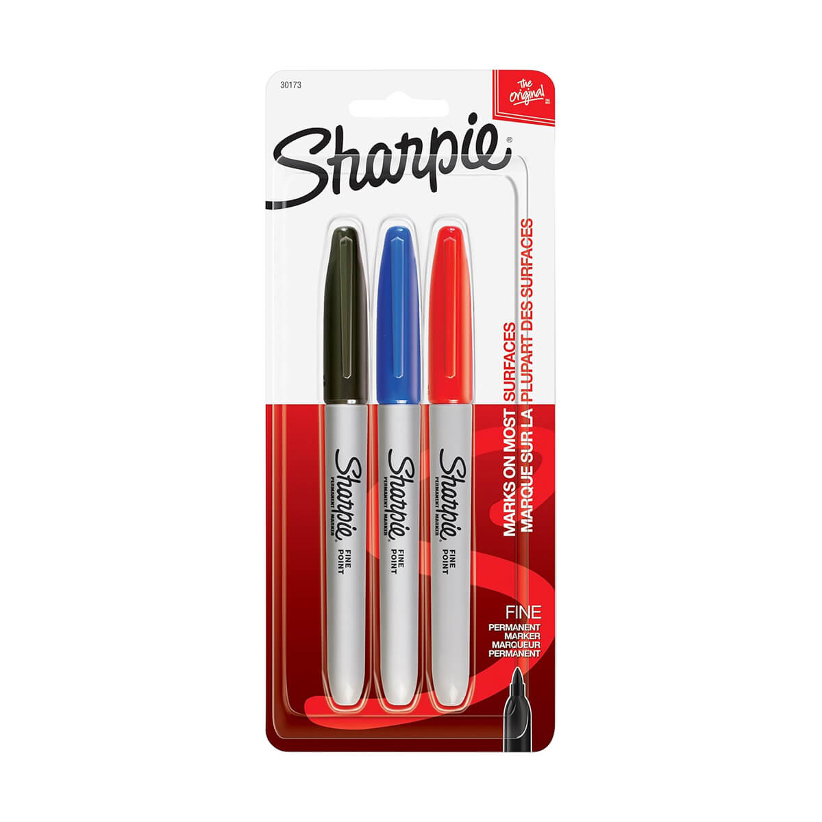 Sharpie Fine Point Permanent Marker - Assorted Colours - 3 Pack