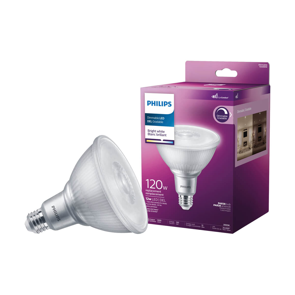 Philips LED PAR38 Dimmable Light Bulb - 120W - Bright White