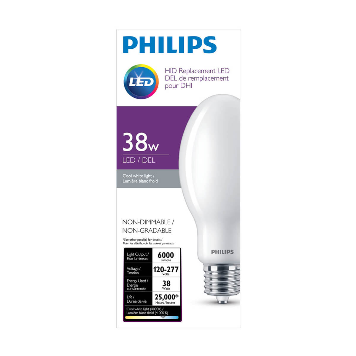 Philips LED Glass HID Light Bulb - High Lumen - 175W