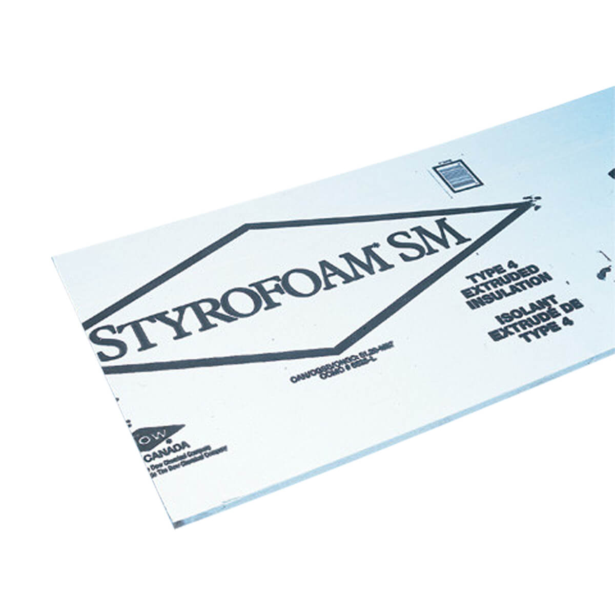 Styrofoam SM Insulation - 2-ft x 8-ft - 1-in