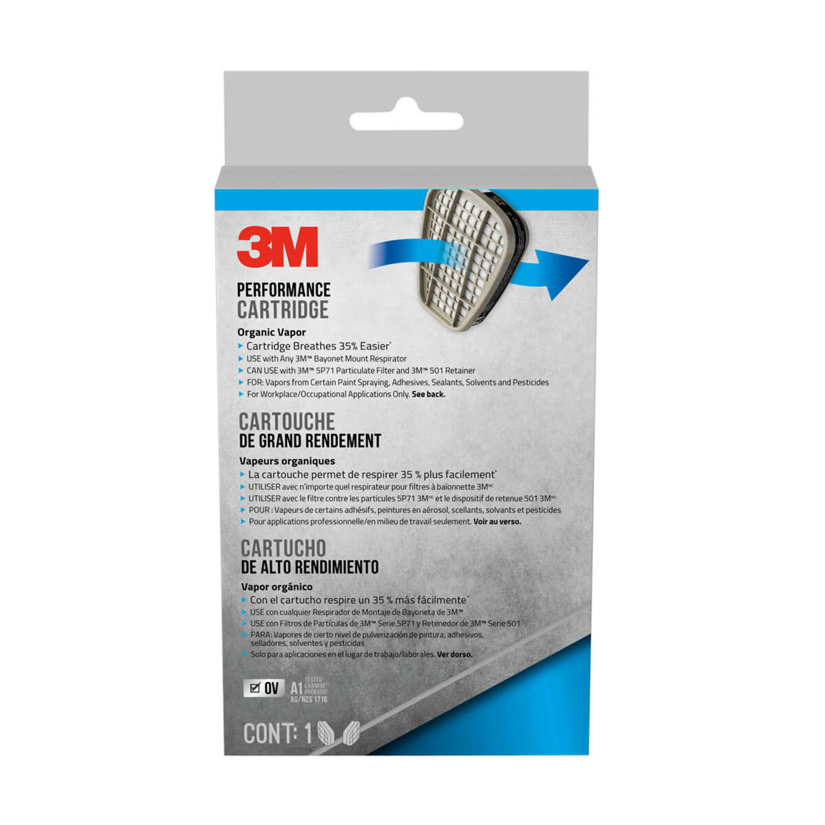 3M Replacement Vapour Cartridge - 1 Pack