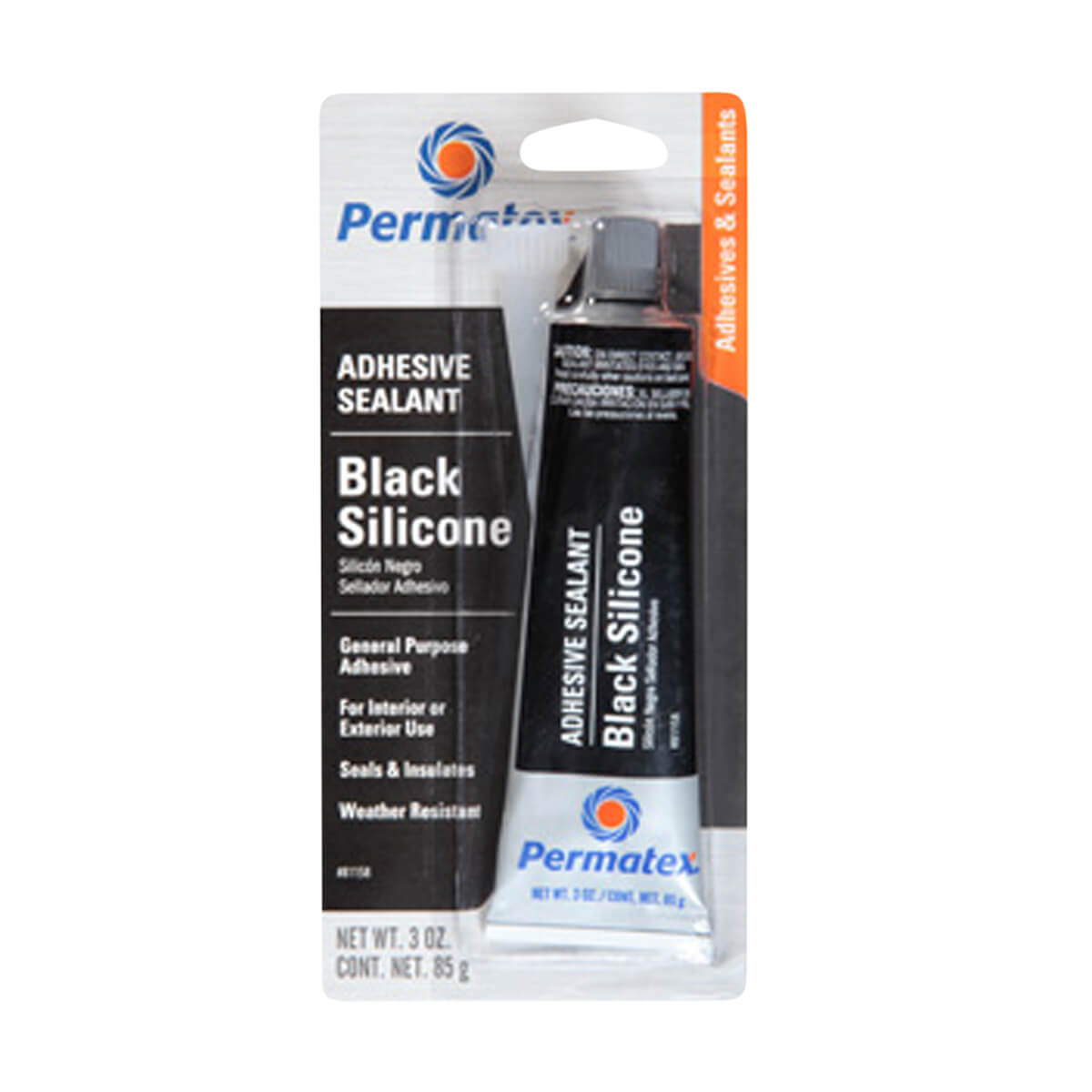 Permatex® Black Silicone Adhesive Sealant - 80 mL