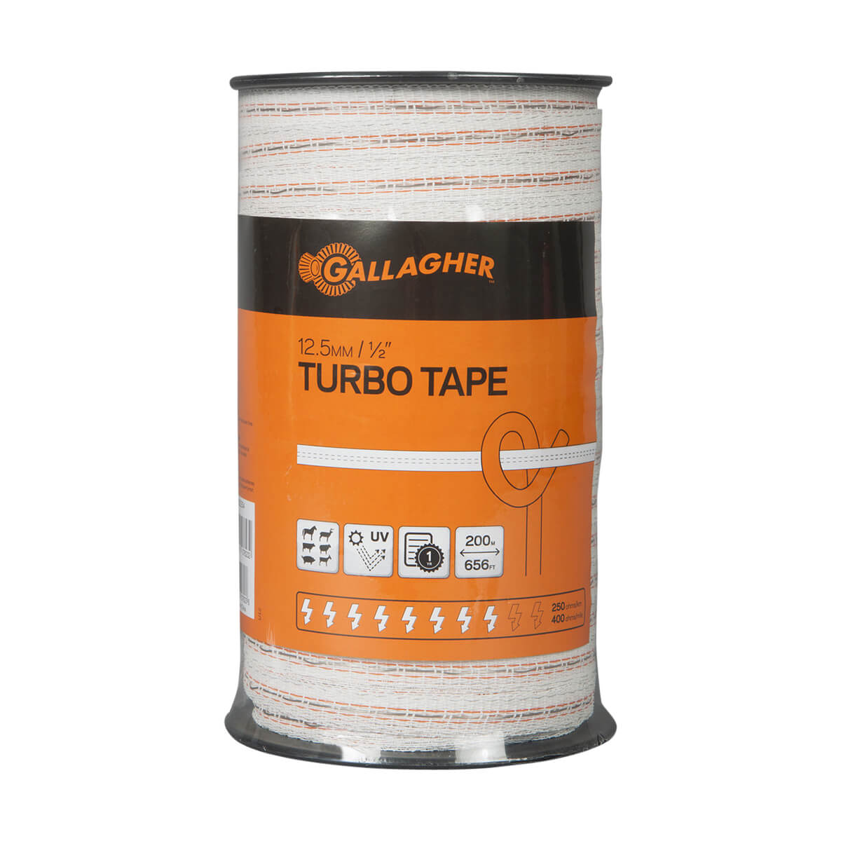 Gallagher Electric Fence Turbo Tape 12.5 mm - 200 m