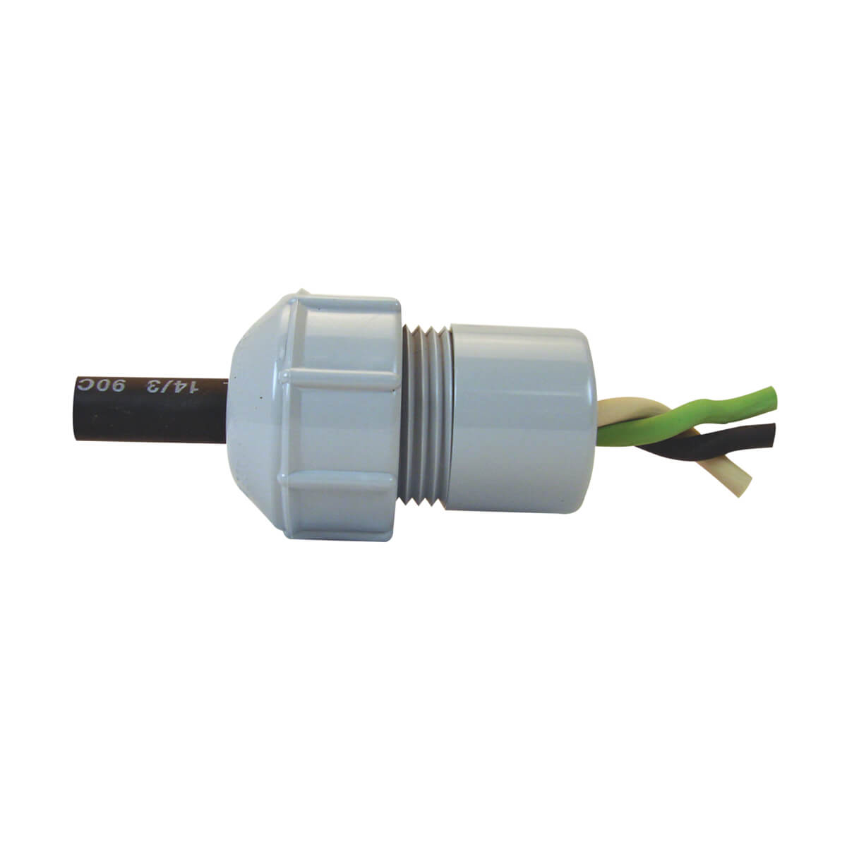 PVC Conduit Solvent Weld Strain Relief Connector - Spigot