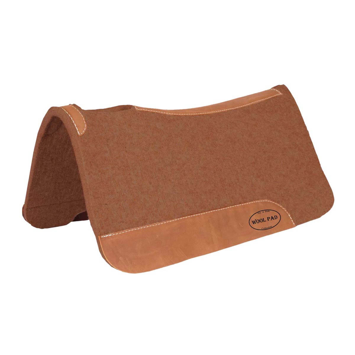 100% Wool Contoured Saddle Pad - Tan 100% Wool Contoured Saddle Pad - Tan