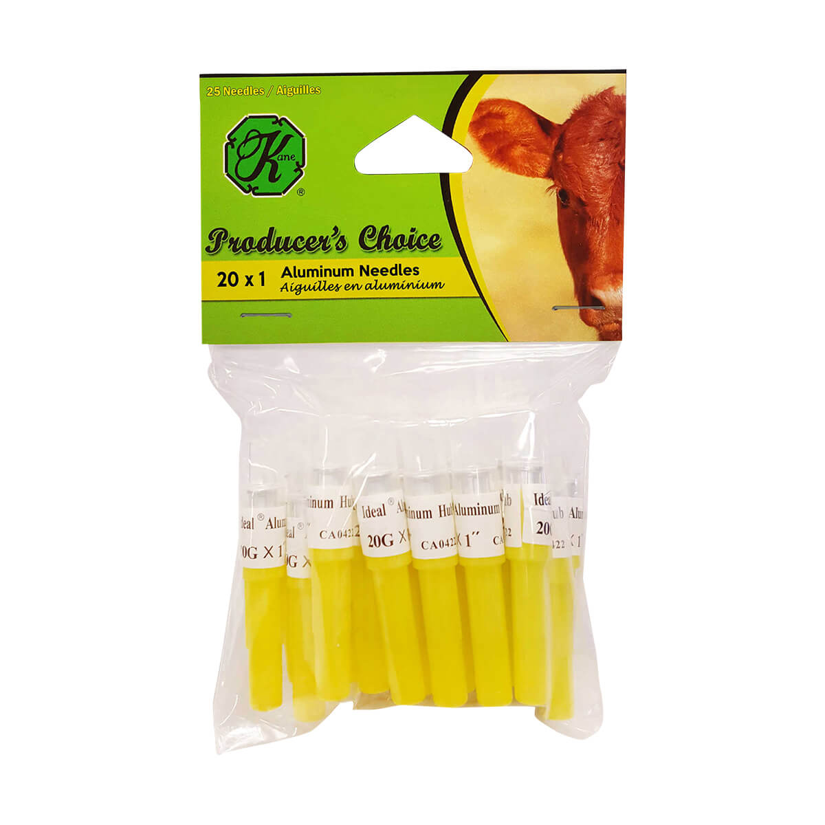 Disposable  Aluminum Needles 25 pack - 18 x 5/8-in