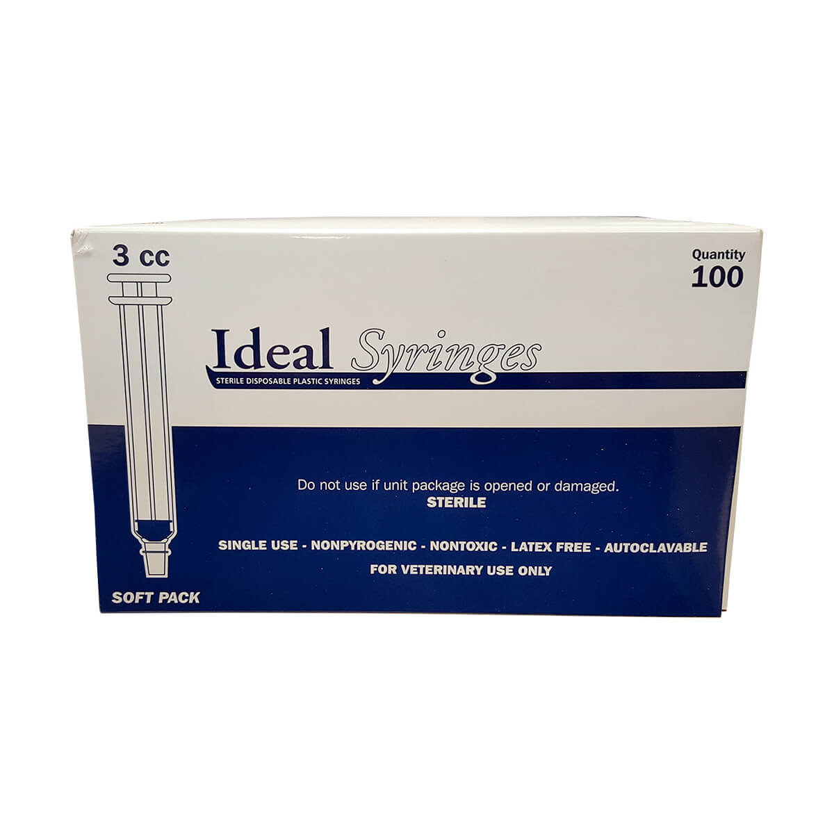 Disposable Syringes 100 pack - 3cc