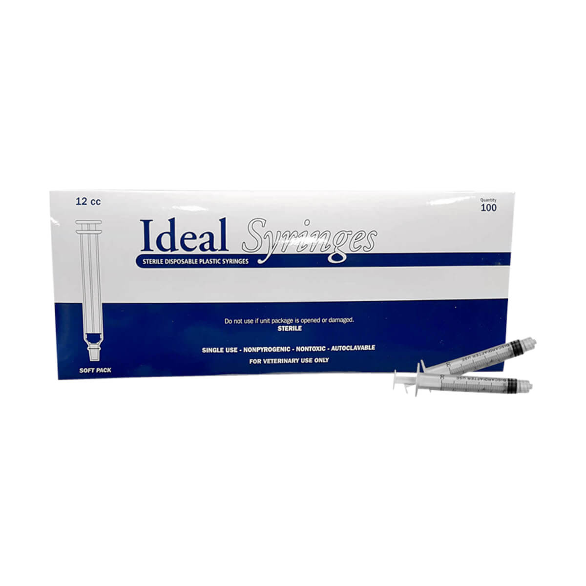 Disposable Syringes 100 pack - 12cc
