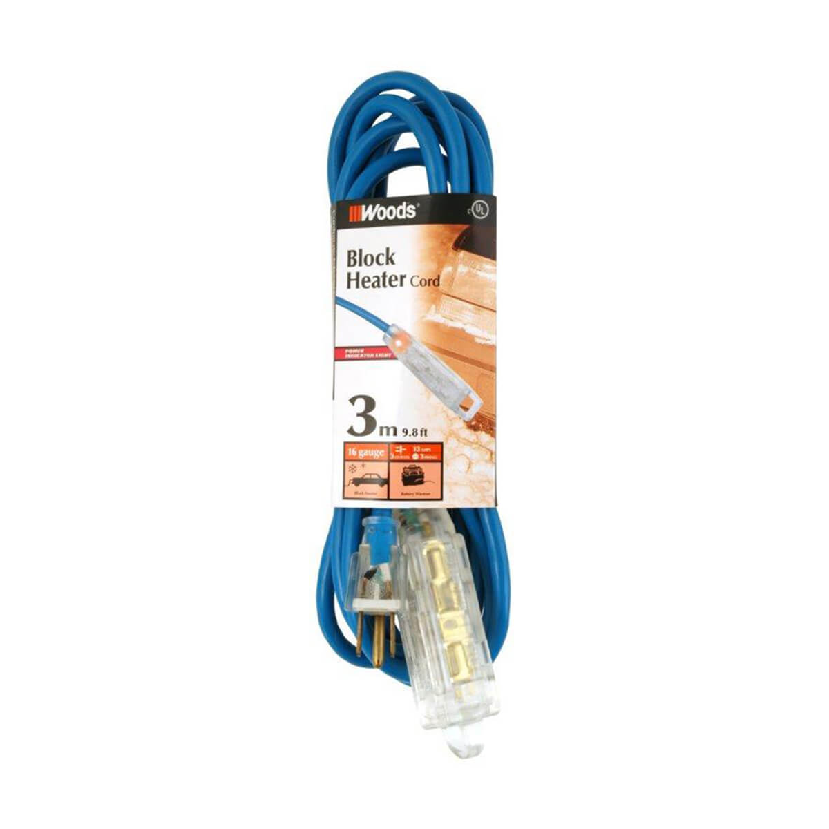 Extention Cord with Lit Ends - 16/3 3M SJTW