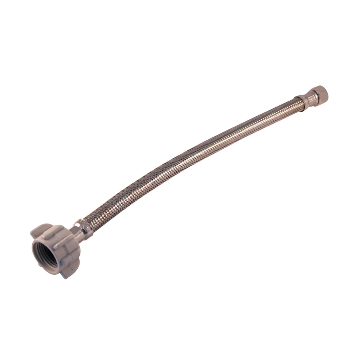 Flex Connector SS 3/8-in Comp x 7/8-in Ballcock 20-in Toilet Lead Free