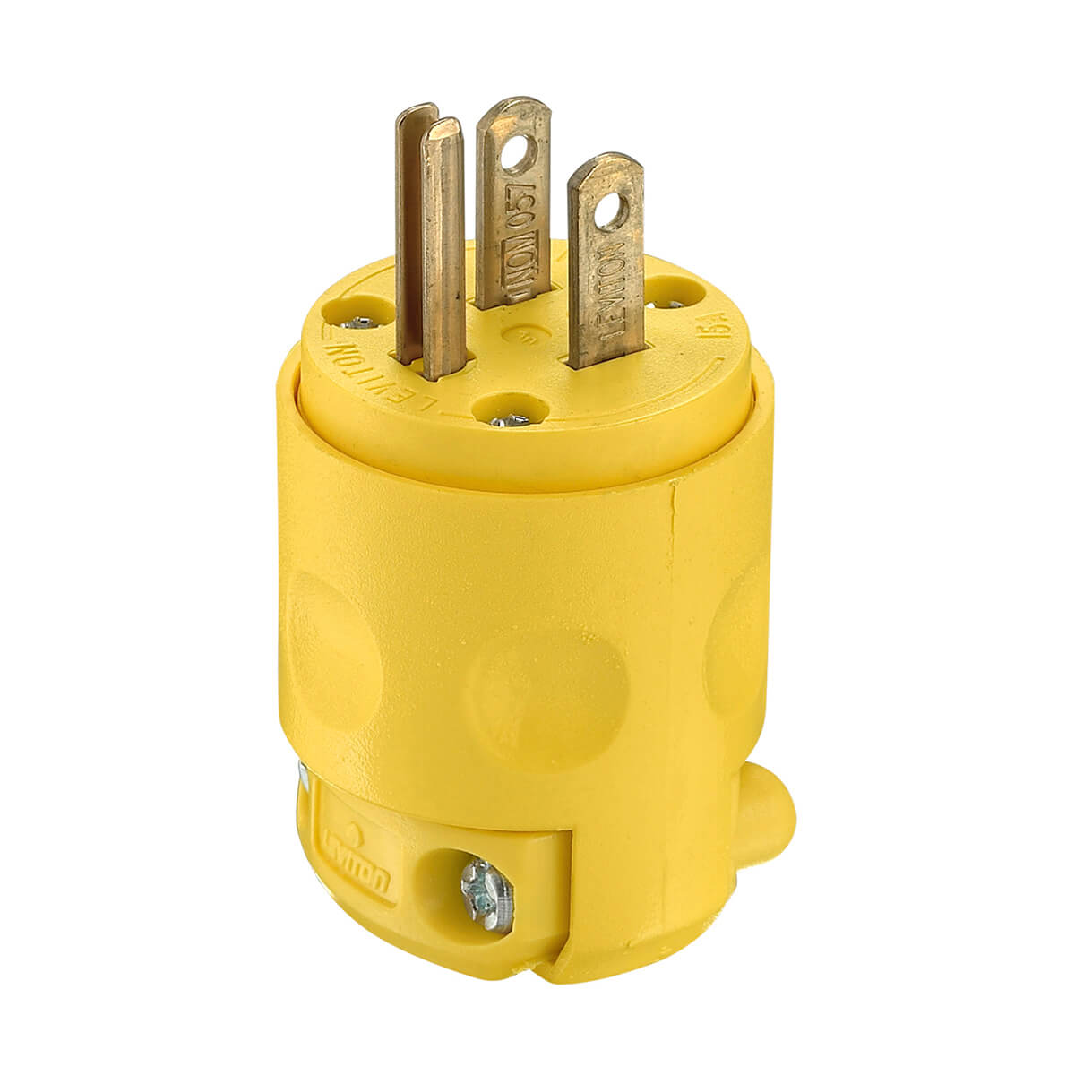Yellow PVC Plug 2PO 3WI 15A - 125V