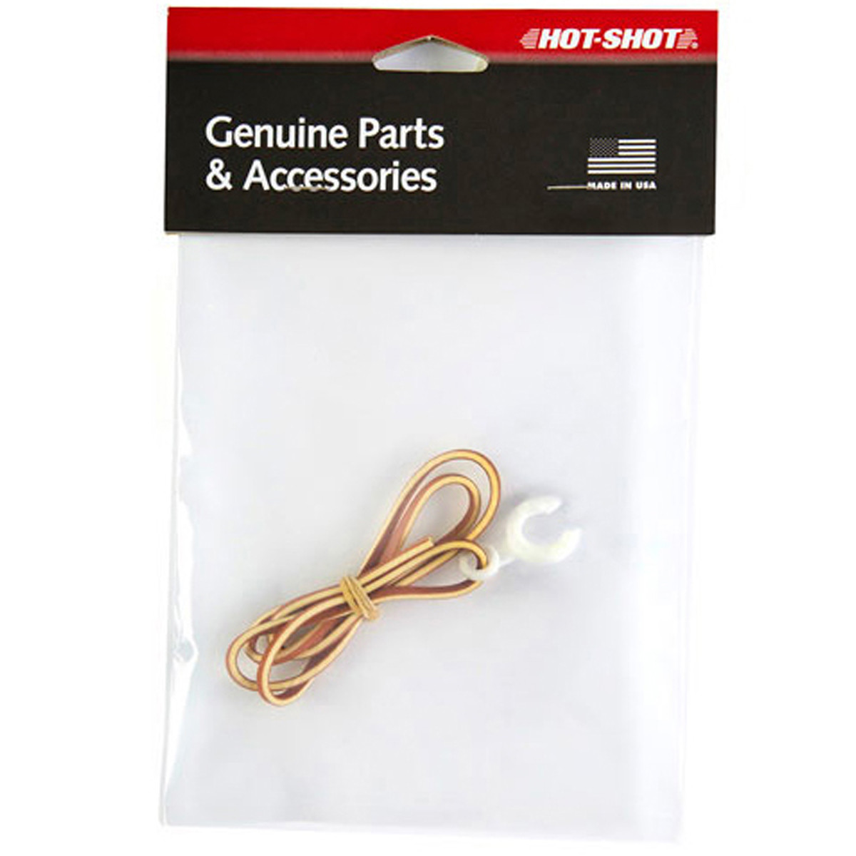 White Button Safety Clip for Hot Shot