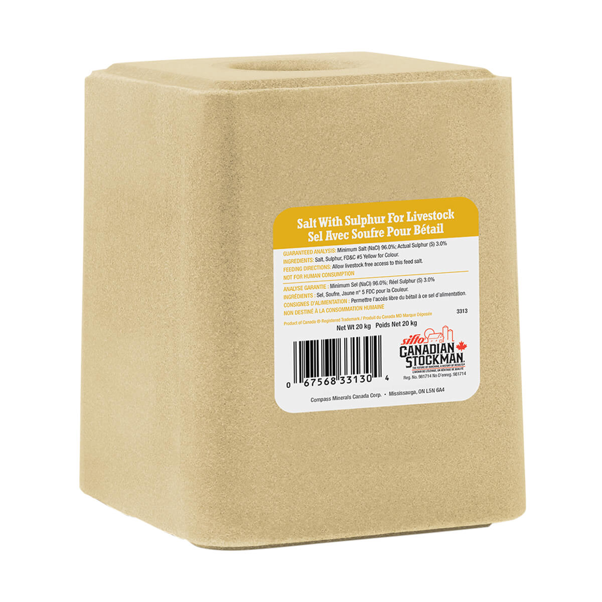 Sulphur Salt Block - 20 kg