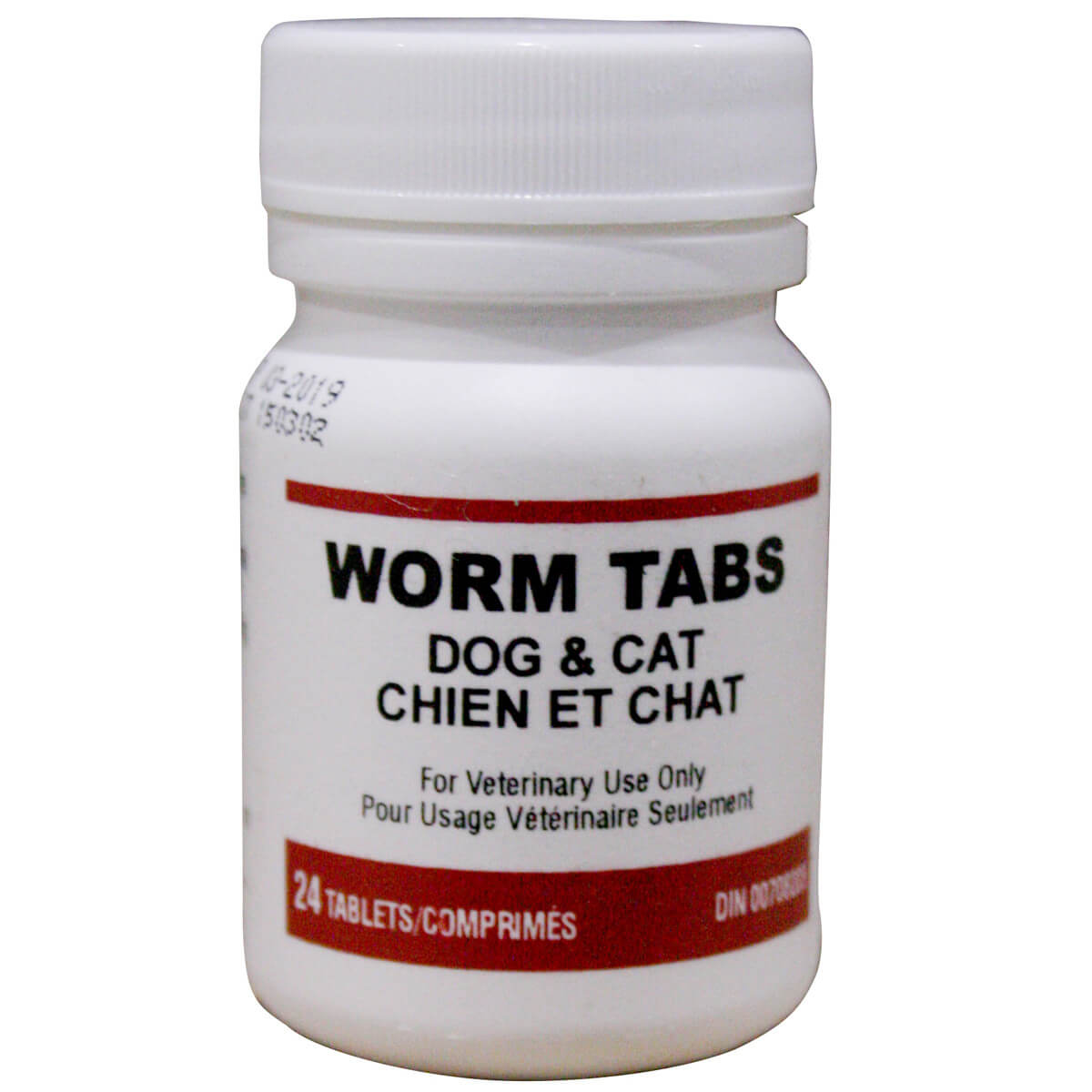 Worm Tabs for Dogs or Cats - 24 Pack