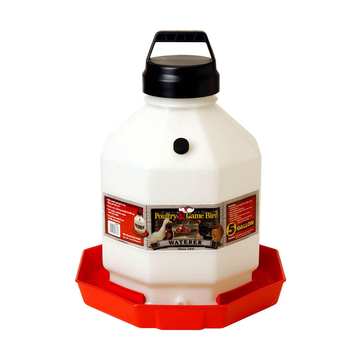 Plastic Poultry Waterer - 5 gal