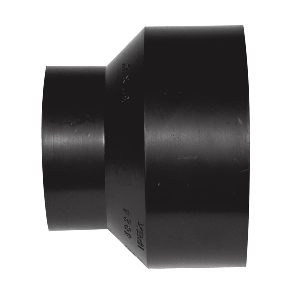 ABS-DWV Reducer Coupling - Hub - 4-in x 3-in