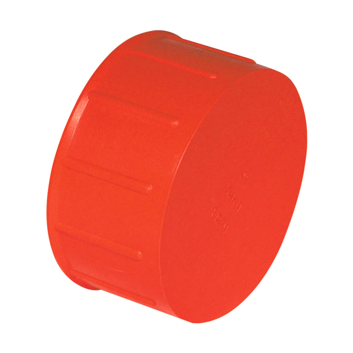 ABS-DWV Polyethylene Orange Flexible Test Cap-Hub - 3-in