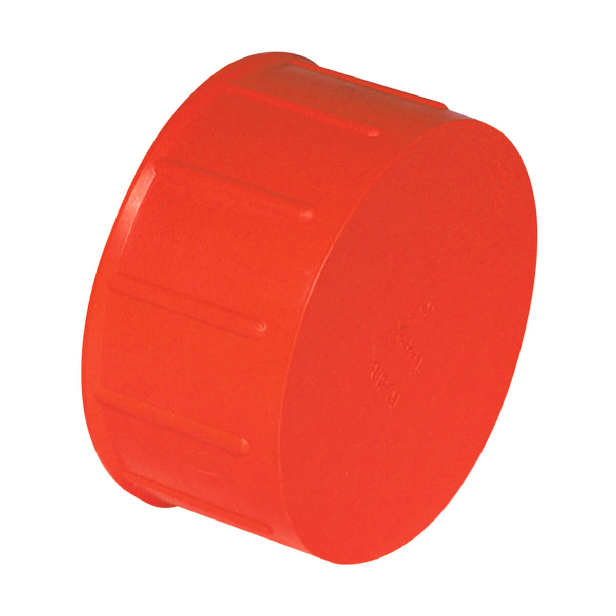 ABS-DWV Polyethylene Orange Flexible Test Cap-Hub - 4-in