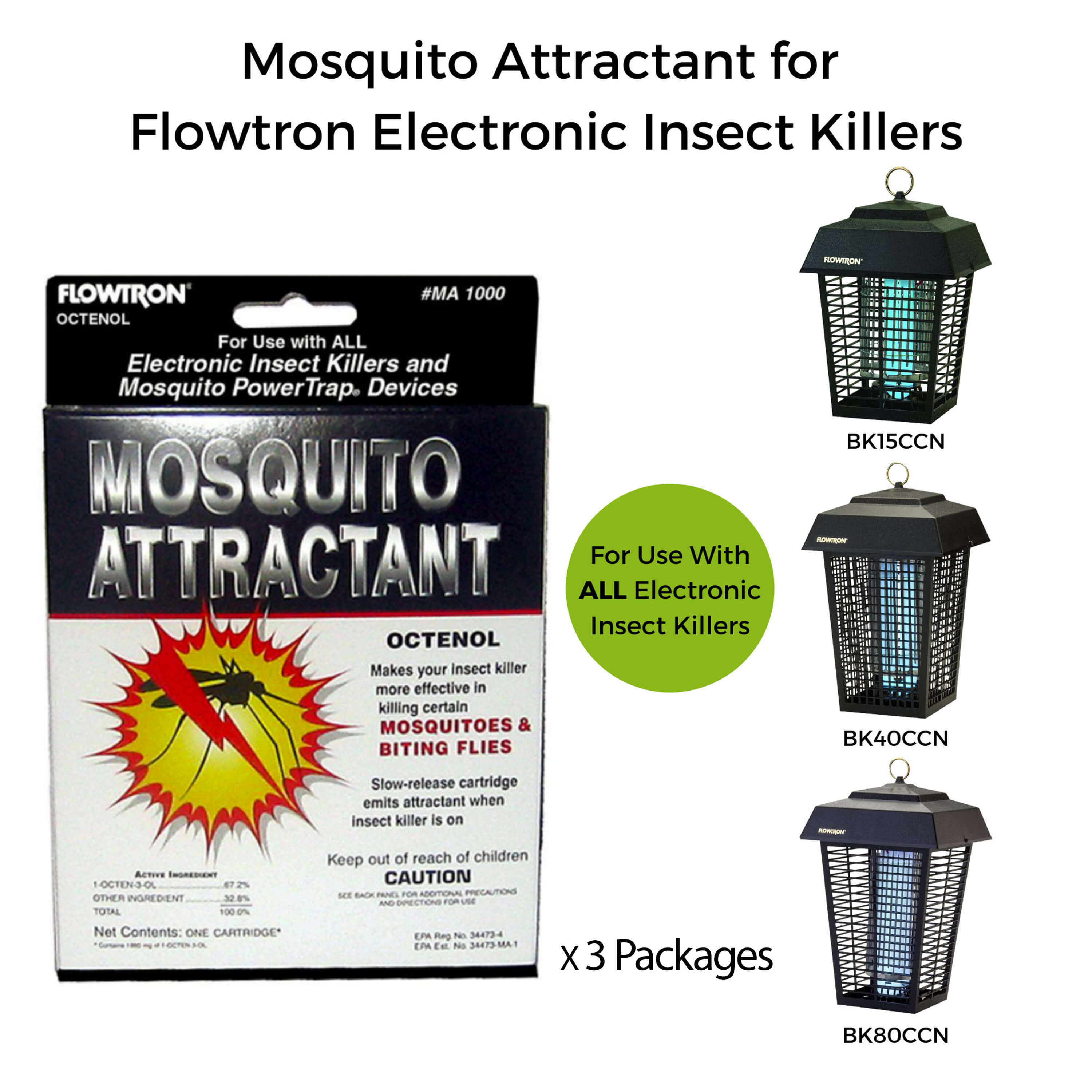 Flowtron Octenol Mosquito Attractant Cartridge